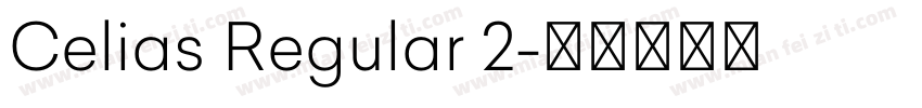 Celias Regular 2字体转换